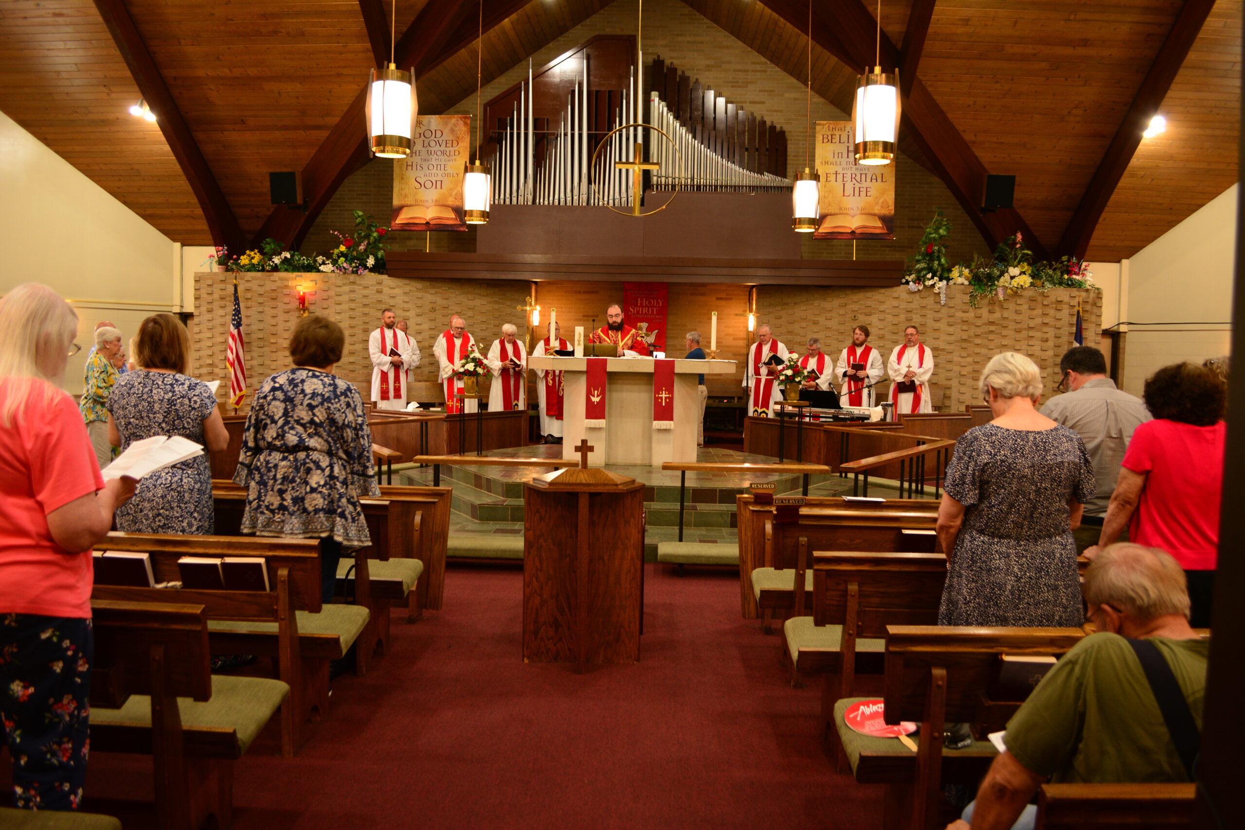 Worship Service Worship service being conducted